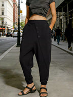 Women's Plus Size Harem Pants – Elastic Waist