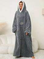 Women's Lounge Dress – Hooded Pocketed