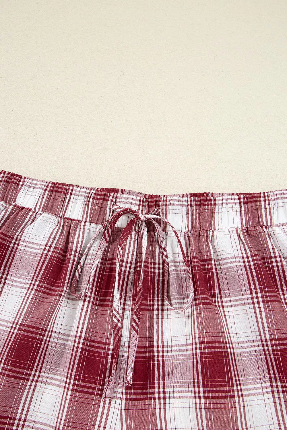 Women's Loungewear Set Plaid Long Sleeve