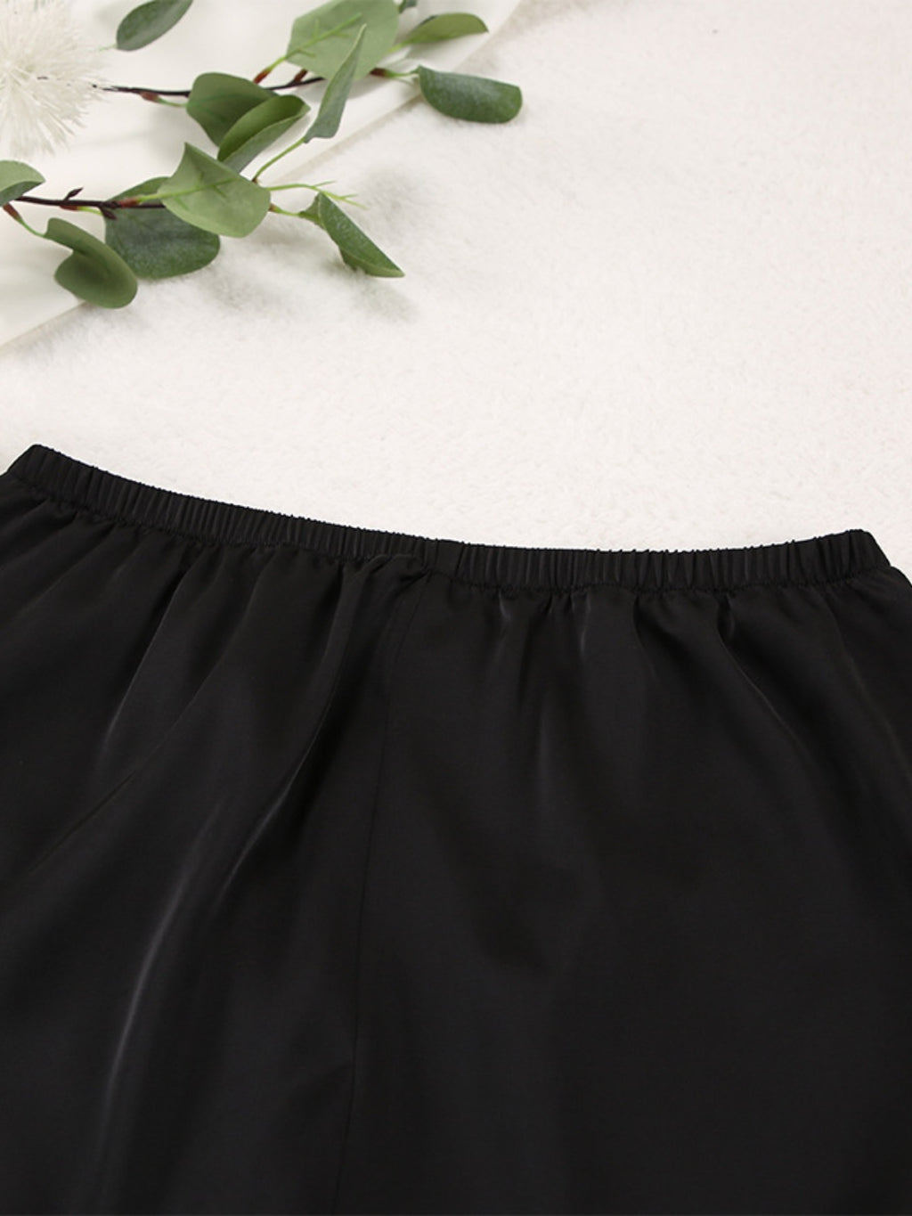 Women's Lounge Set Black Long Sleeve