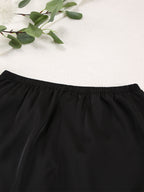 Women's Lounge Set Black Long Sleeve