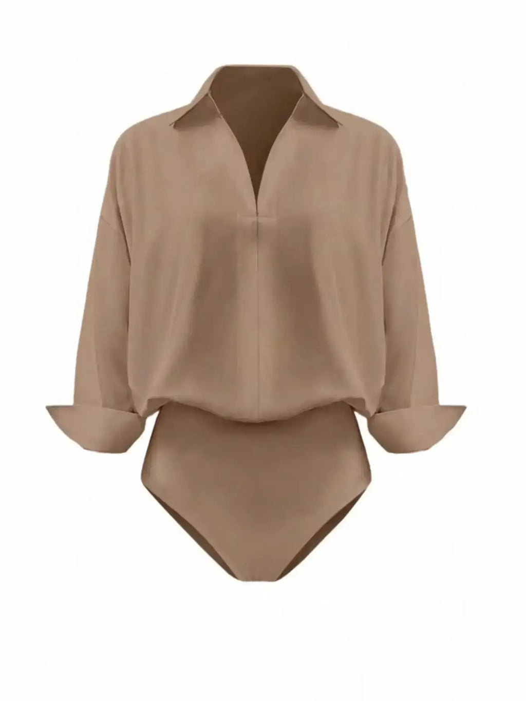 Button-Down Long Sleeve Bodysuit by Parfymia