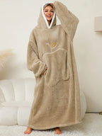 Women's Lounge Dress – Hooded Pocketed