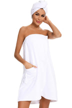 Women's Strapless Robe with Pocket