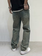 Men's Vintage Wash Loose Fit Jeans