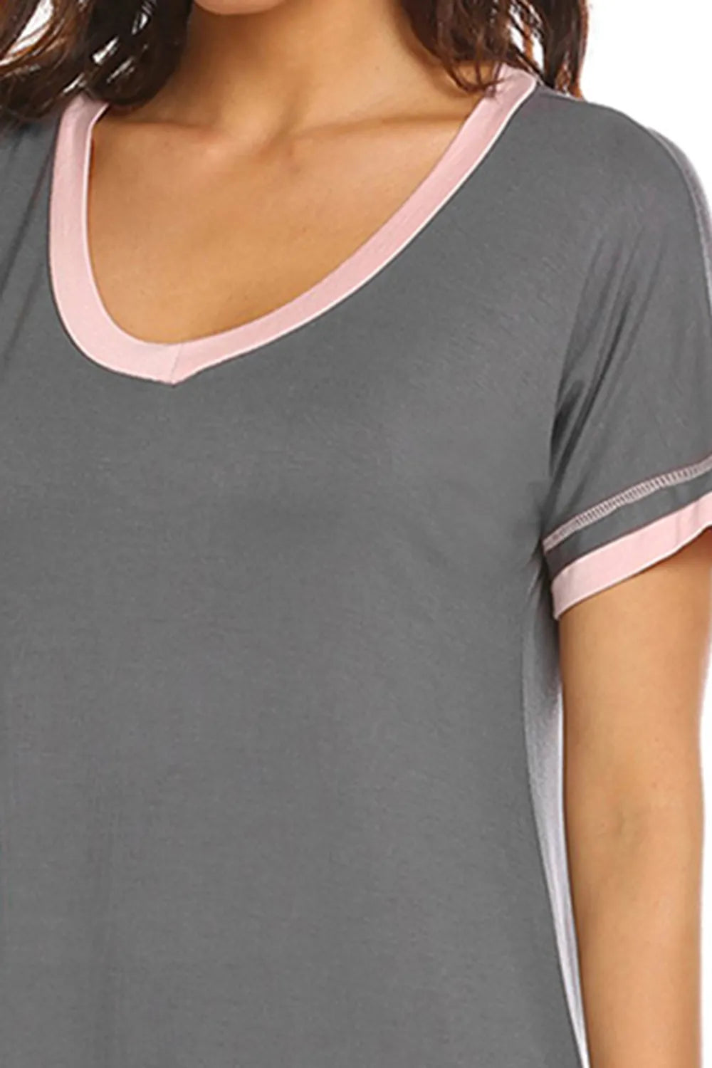 Women's Lounge Dress – Contrast Trim