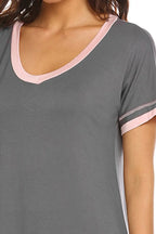 Women's Lounge Dress – Contrast Trim