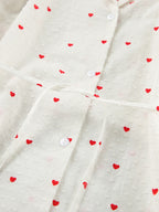 Women's Loungewear Heart Print Cotton Set