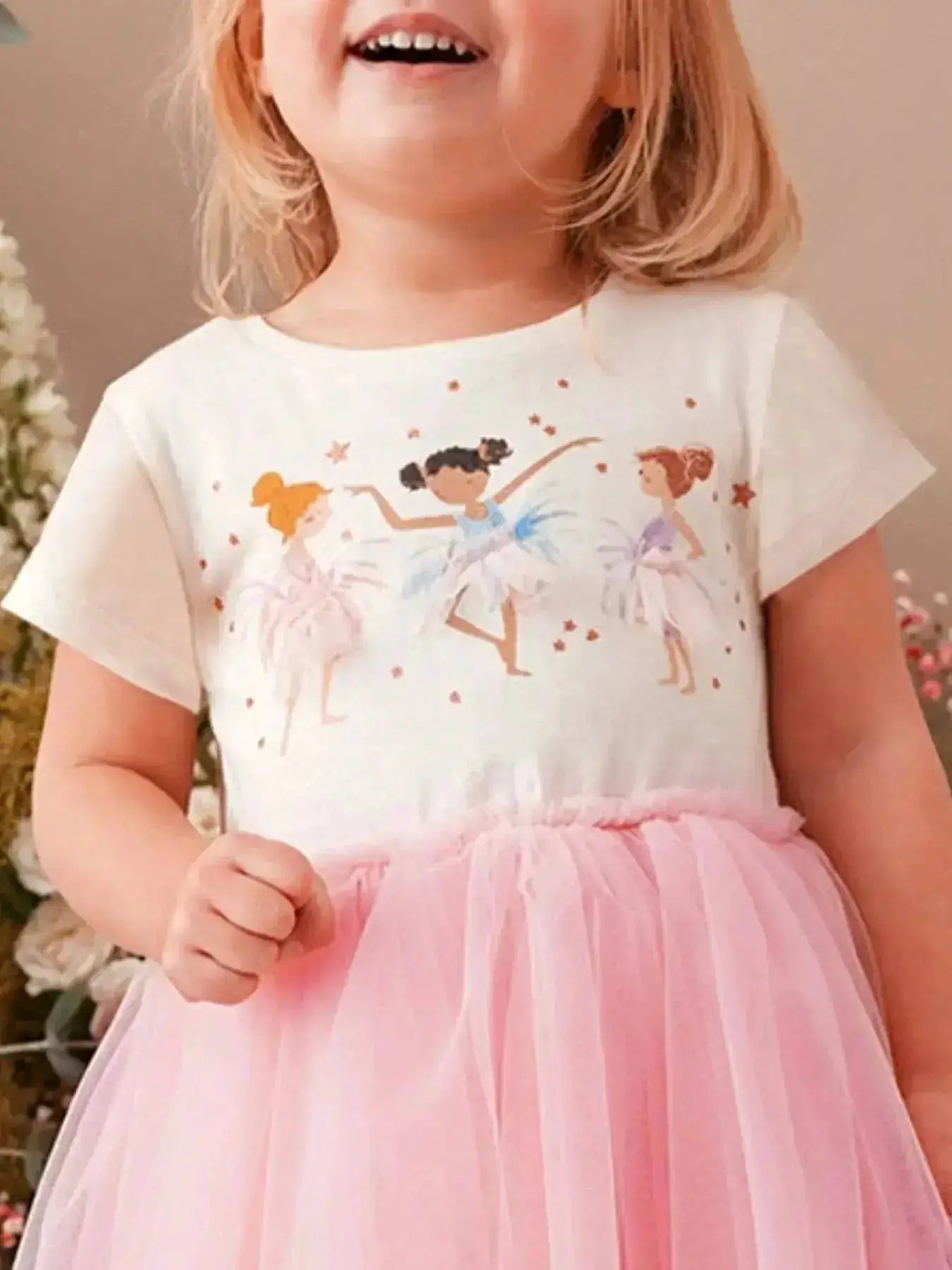Ballerina Graphic Tulle Dress for Children by Parfymia