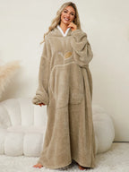 Women's Lounge Dress – Hooded Pocketed
