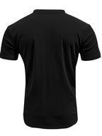 Men's Full Size Ribbed V-Neck T-Shirt Plus Size