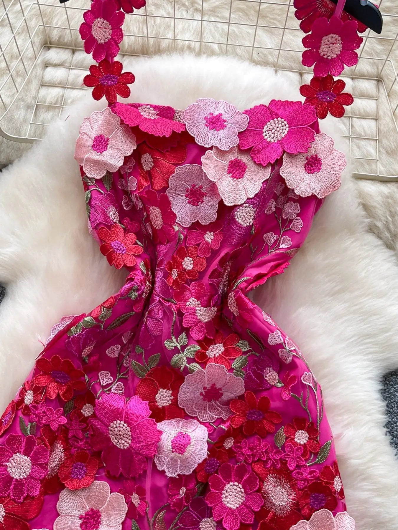 Floral Tie Waist Mini Dress Trendsi