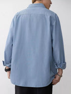 Men's Plus Size Denim Shirt – Relaxed Fit