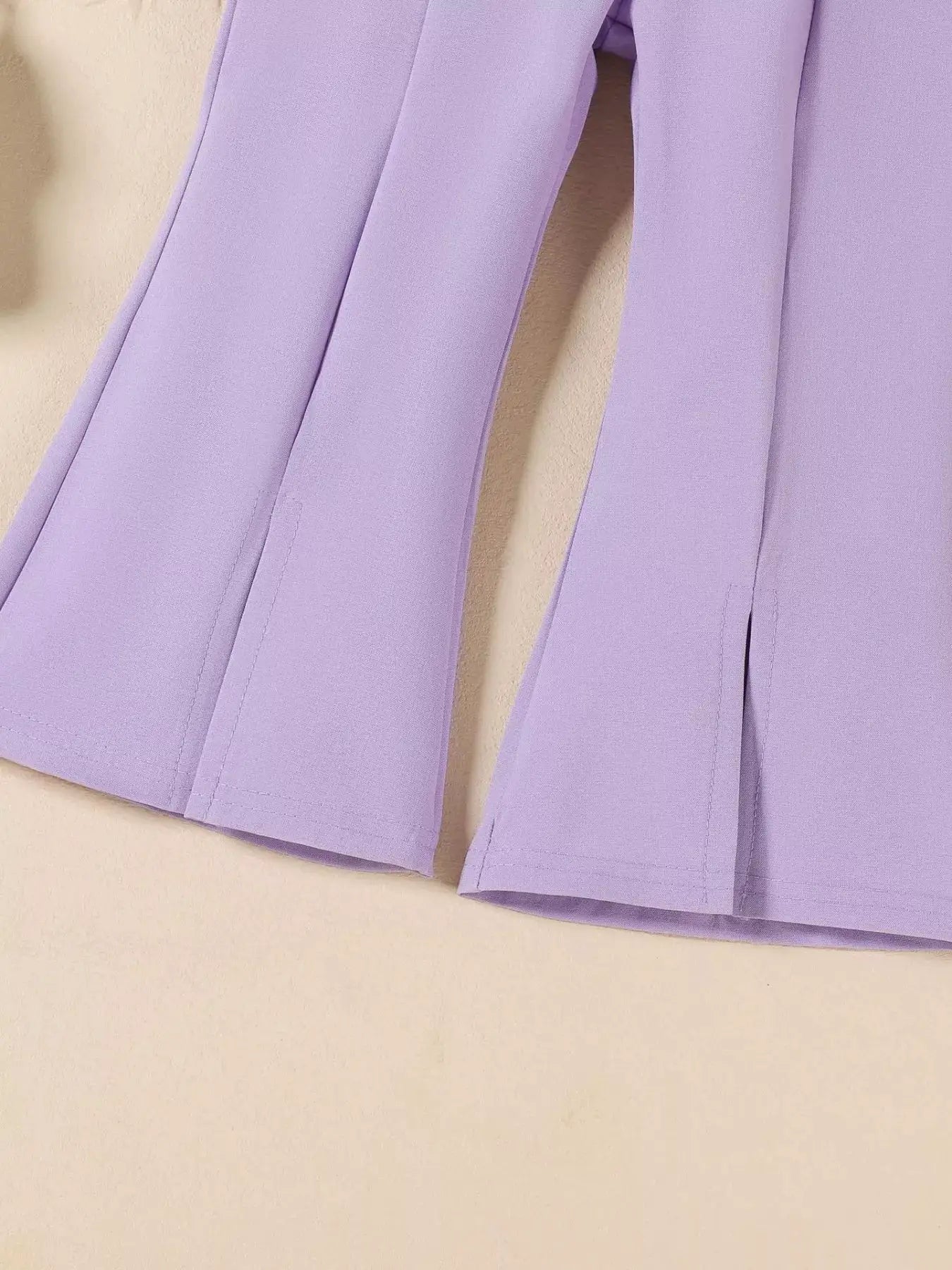 Girls Ruffle Trim Top And Flare Leg Pants Set For Parties — Parfymia