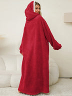 Women's Lounge Dress – Hooded Pocketed
