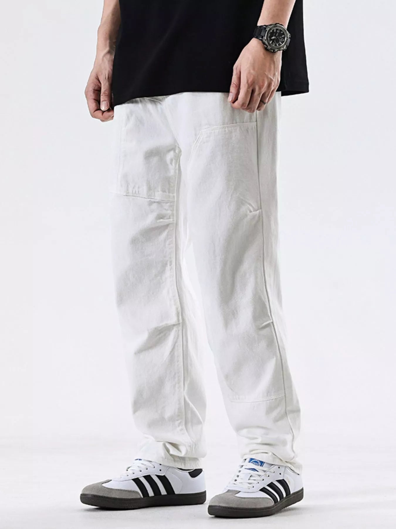 Men's Relaxed Fit Jeans in White