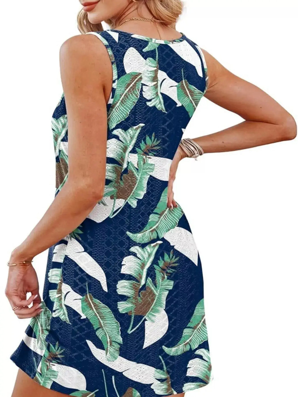 Sleeveless Knotted Hem Tank Dress Trendsi