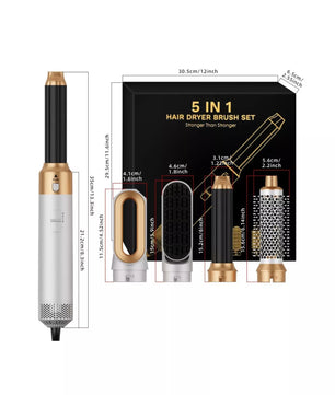 5-in-1 Interchangeable Hot Air Brush