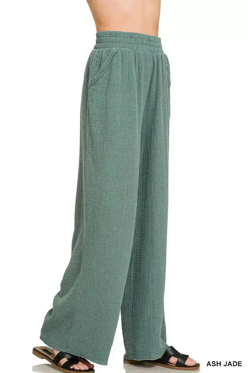Women's Lounge Pants – Cotton Double Gauze