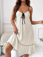 Women's Lounge Dress – Tiered Ruffle
