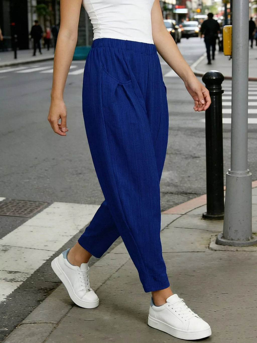 Women's Plus Size Harem Pants – Elastic Waist