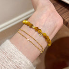 Women's Tiger Eye Beaded Bracelet