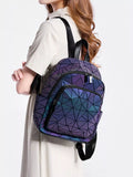 Geometric Backpack Bag by Trendsi