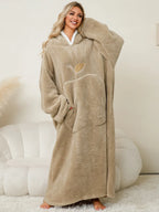 Women's Lounge Dress – Hooded Pocketed