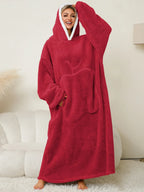Women's Lounge Dress – Hooded Pocketed