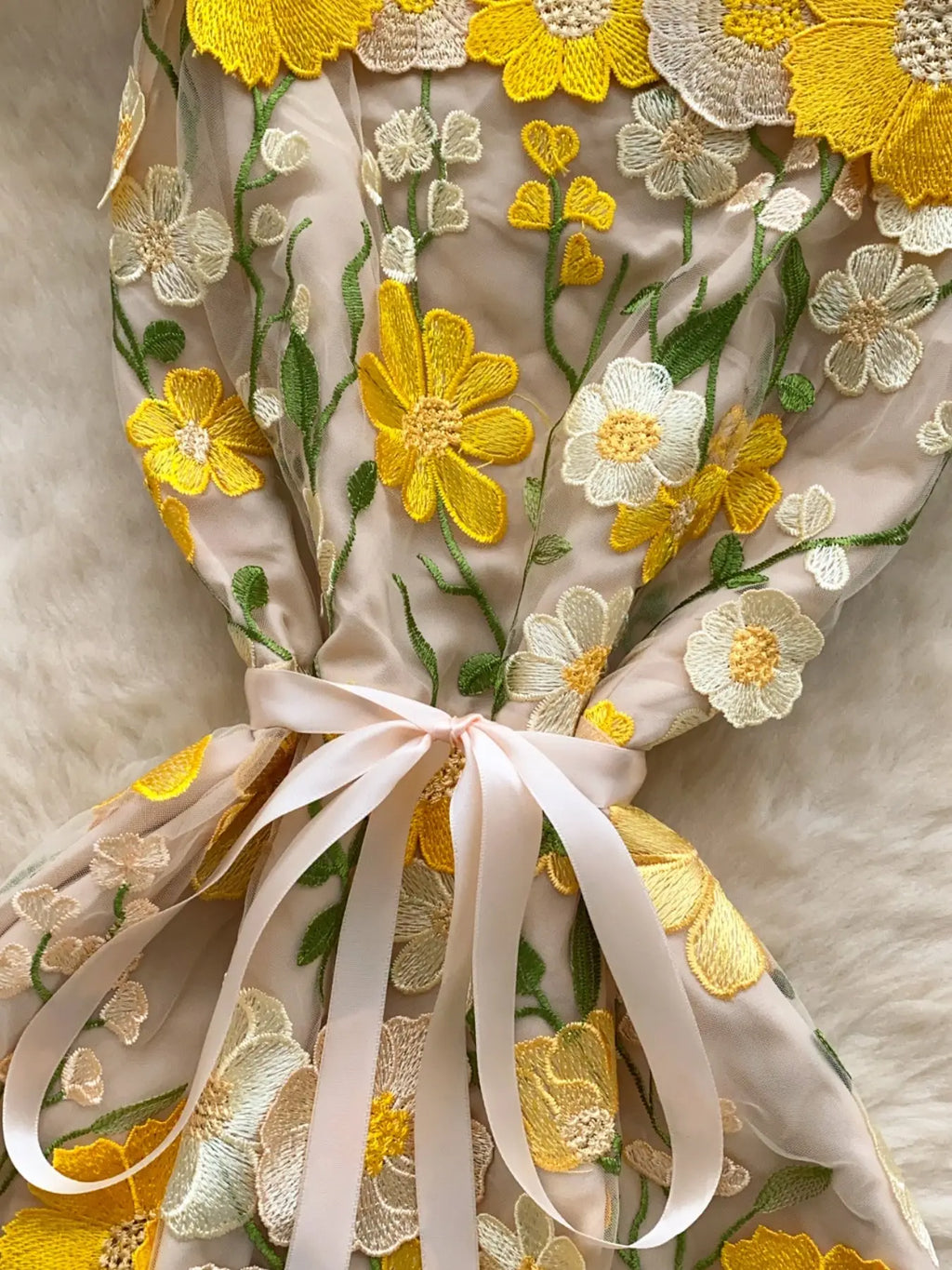 Floral Tie Waist Mini Dress Trendsi
