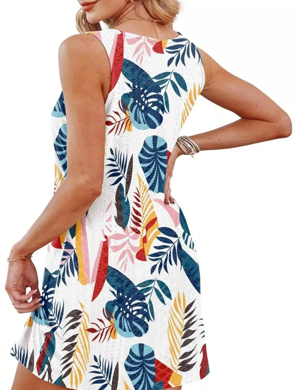 Sleeveless Knotted Hem Tank Dress Trendsi