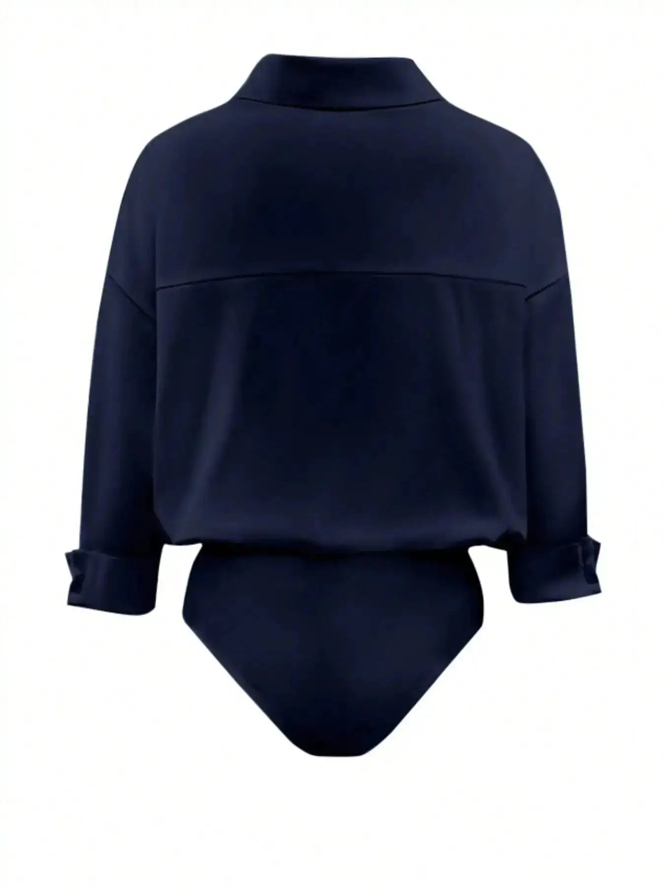Button-Down Long Sleeve Bodysuit by Parfymia