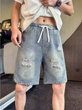 Men's Shorts - Distressed Denim