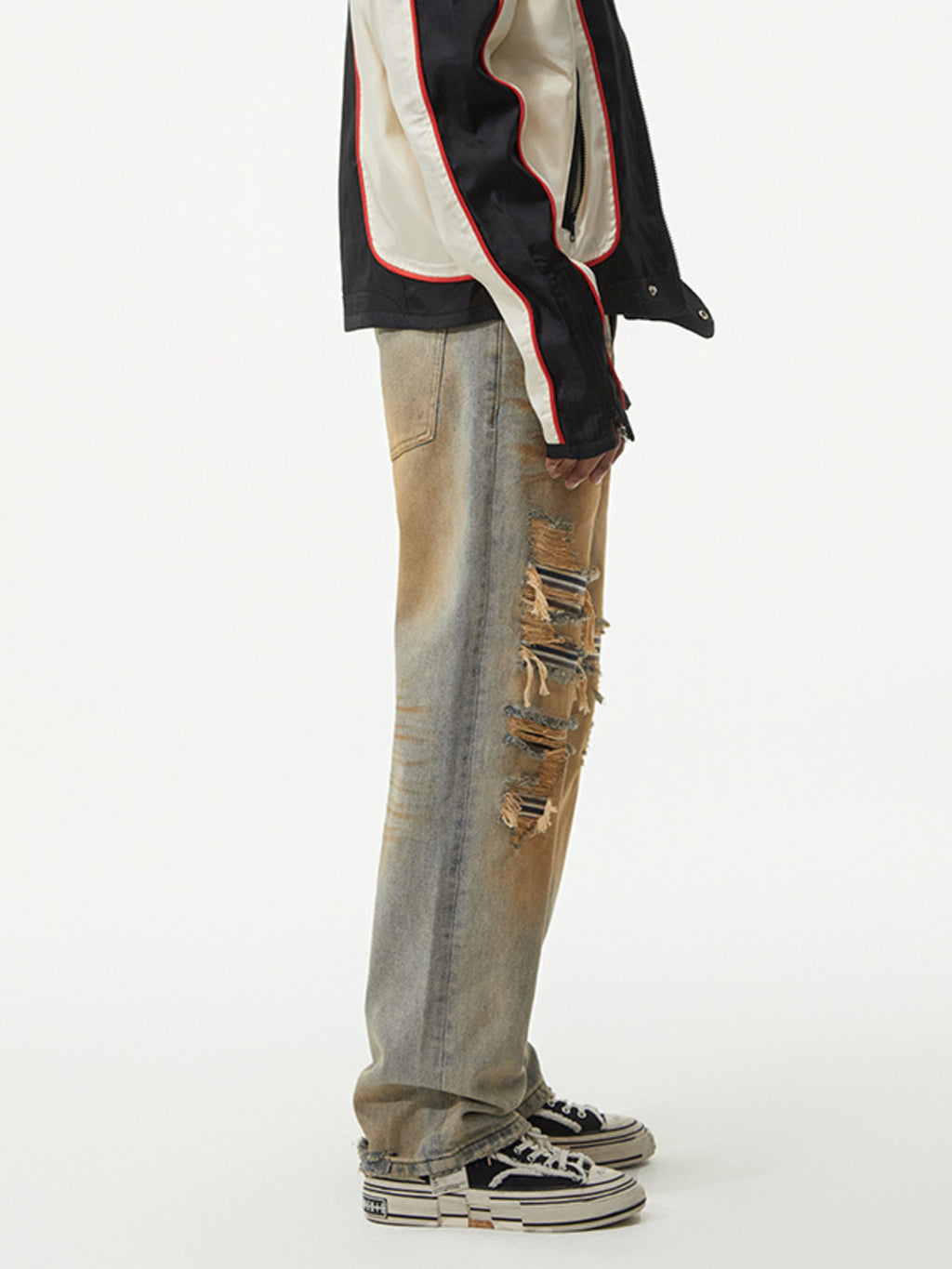 Men's Distressed Loose Fit Jeans