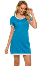 Women's Lounge Dress – Contrast Trim