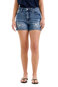 Women's Judy Blue High Rise Slim Shorts Star Splatter