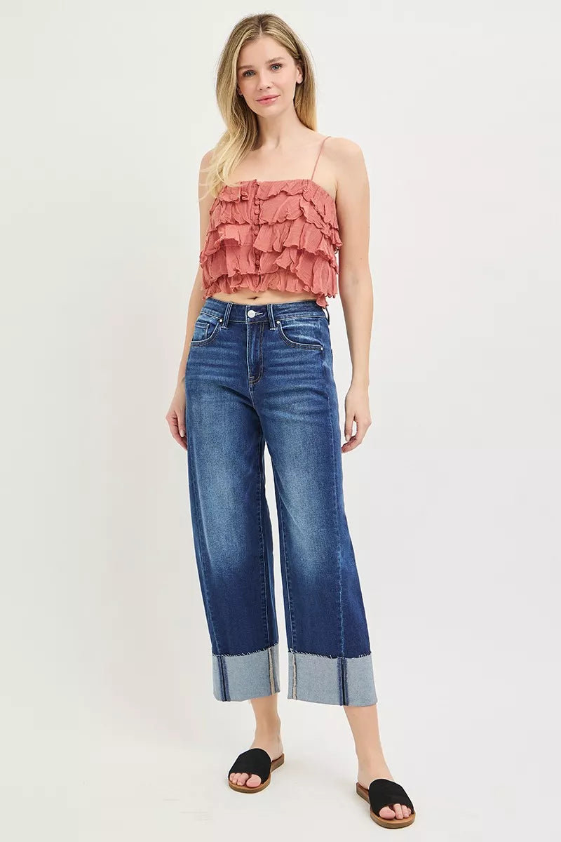Women's Slouchy Crop Barrel Jeans