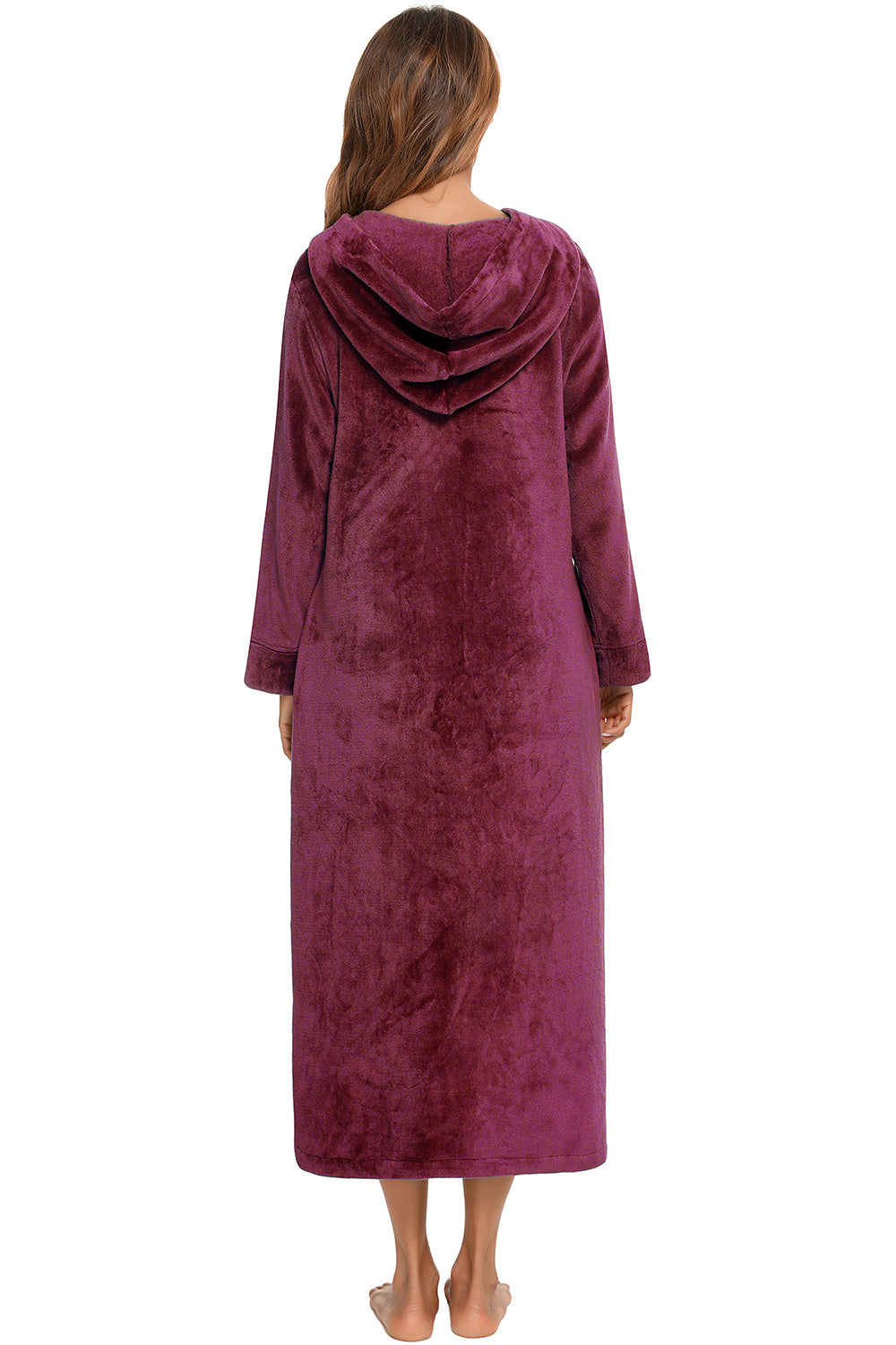 Women's Hooded Night Dress with Pockets