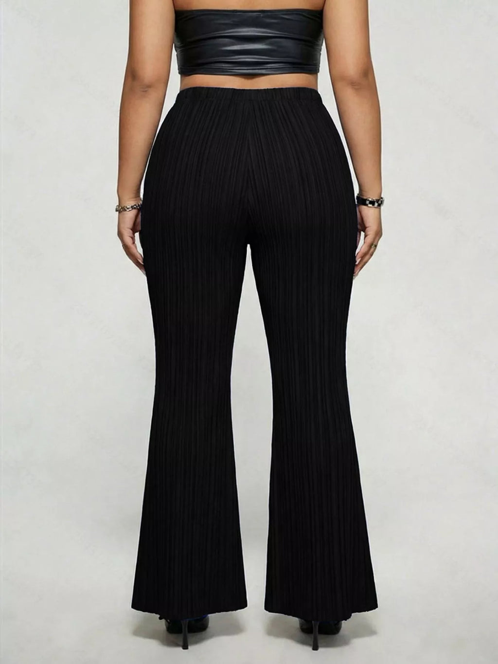 Women's Plus Size High Waist Flare Pants