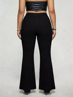 Women's Plus Size High Waist Flare Pants