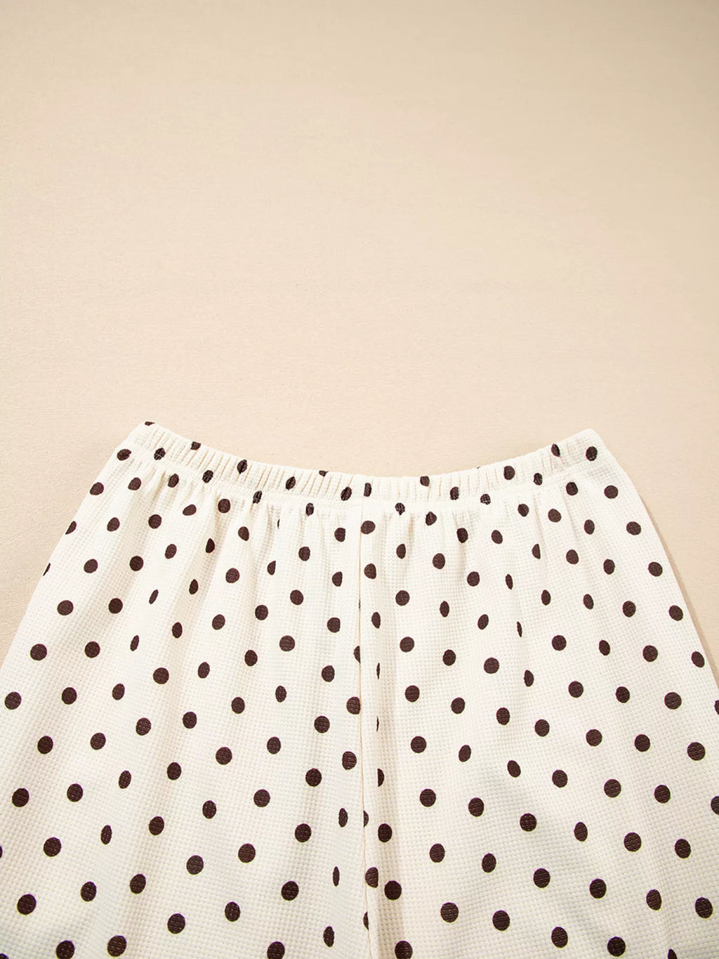 Women's Lounge Set Polka Dot Long Sleeve Top & Joggers