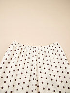 Women's Lounge Set Polka Dot Long Sleeve Top & Joggers