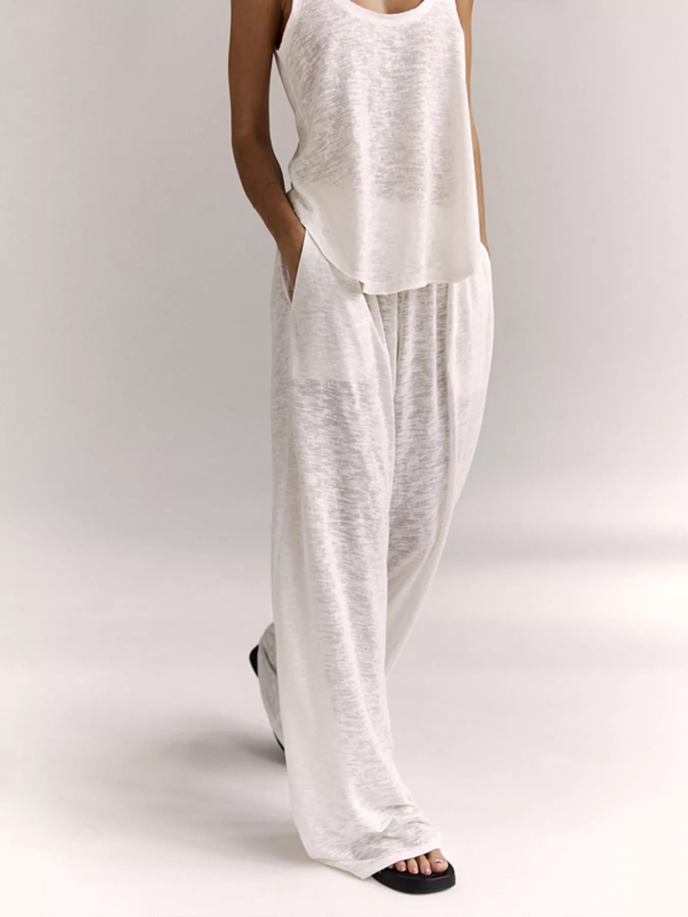 Women's Lounge Set – Wide Strap Tank & Pants