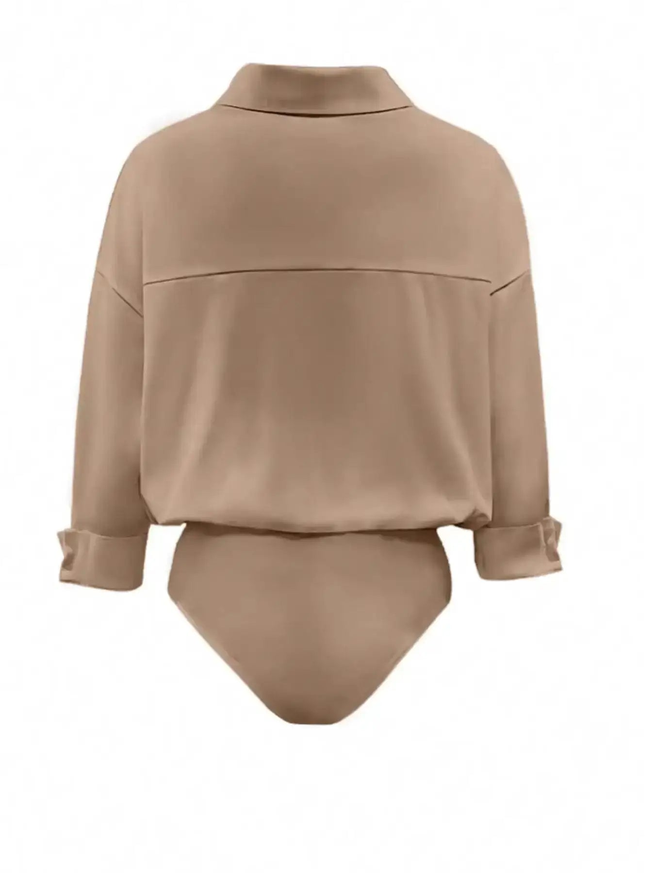 Button-Down Long Sleeve Bodysuit by Parfymia