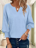 Women's Notched Top Plus Size