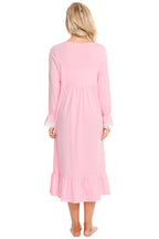 Women's Night Dress – Lace Square Neck Flounce Sleeve