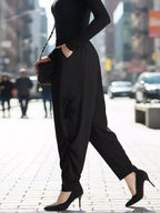 Women's Plus Size Elastic Waist Casual Pants