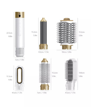5-in-1 Hot Air Styler Curling Iron Set
