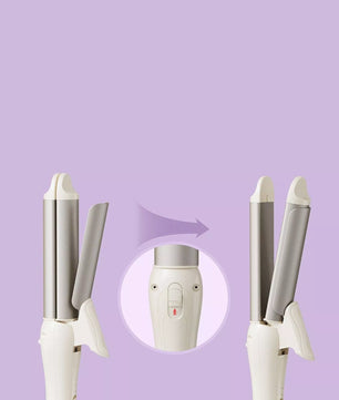 2-in-1 Rotating Hair Curling Iron