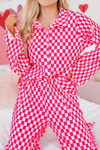 Women's Pants Set – Checkerboard Print